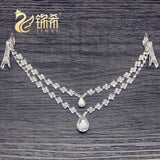 Girls Latin Dance Headwear Princess Chain Forehead Ornaments