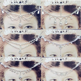 Girls Latin Dance Headwear Princess Chain Forehead Ornaments