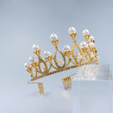 Crystal Crown Girl Bride Wedding Headdress Birthday Party Accessory