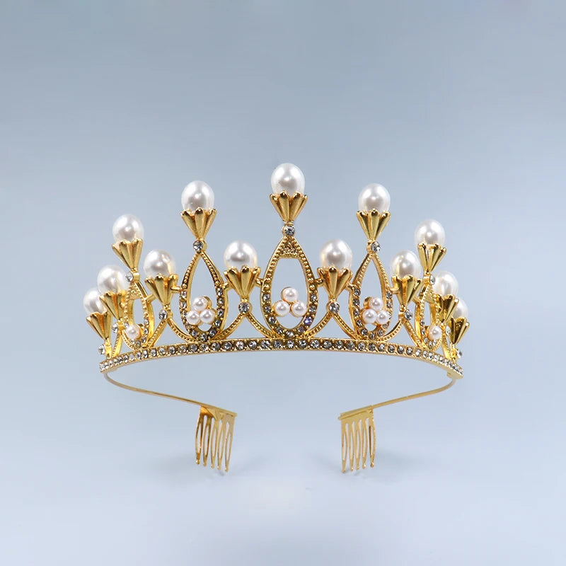 Crystal Crown Girl Bride Wedding Headdress Birthday Party Accessory