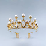 Crystal Crown Girl Bride Wedding Headdress Birthday Party Accessory