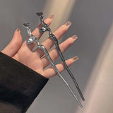 Chinese Modern Hairpin for Women Cheongsam Hair Fork Wedding Head Jewelry
