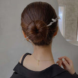 Chinese Modern Hairpin for Women Cheongsam Hair Fork Wedding Head Jewelry