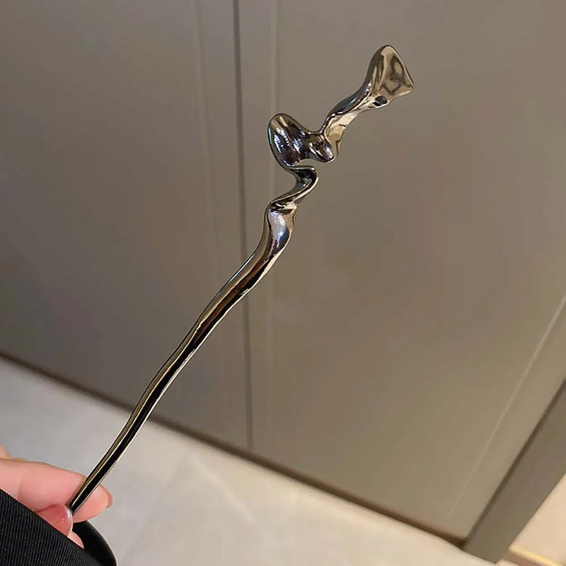 Chinese Modern Hairpin for Women Cheongsam Hair Fork Wedding Head Jewelry