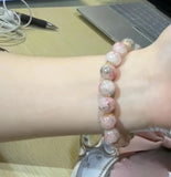 Chinese Style Sakura Glass Beaded Bracelet for Women