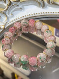 Chinese Style Sakura Glass Beaded Bracelet for Women