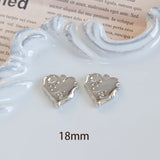 Chinese Style Sweet Wind Y2k Silver Love Butterfly Rose Necklace Pendant