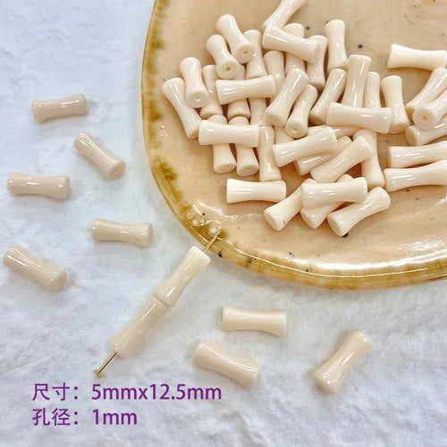 Chinese Style Resin Bamboo Knot Beads DIY Jewelry Material