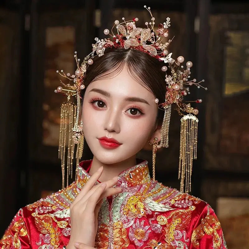 Chinese Tiara Headdress Ancient Costume Wedding Hair Accessories