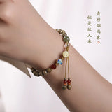 Chinese Sandalwood Bracelet, Adjustable Hand Circumference, 6mm Rosary
