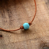 Semi Precious Stone Short Necklace Women Statement Necklaces