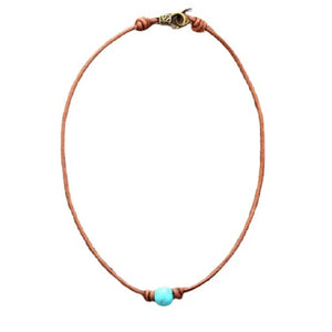 Semi Precious Stone Short Necklace Women Statement Necklaces