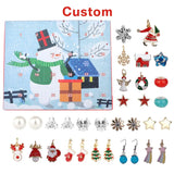 Christmas Advent Calendar DIY Pendant Charms Bracelets 24 Days Countdown