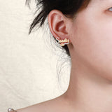 Christmas Earrings Stud Plated Two Tones Personalized Name Studs Earrings