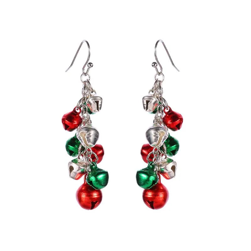 Crystal Snowman Christmas Earrings - Festive Party Jewelry