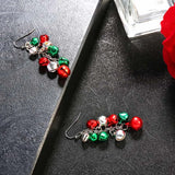 Crystal Snowman Christmas Earrings - Festive Party Jewelry