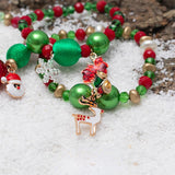 Christmas Elk Snowman Bracelet Women's Ornament