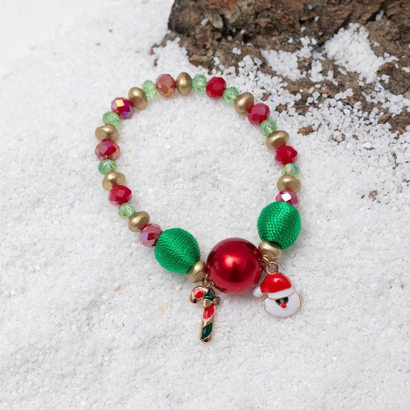 Christmas Elk Snowman Bracelet Women's Ornament