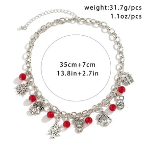 Christmas Jewelry Set Chain Choker Statement Necklace for Women