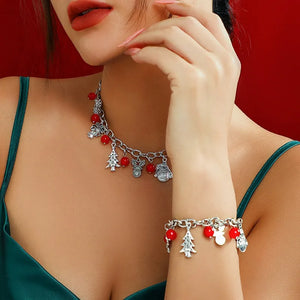 Christmas Jewelry Set Chain Choker Statement Necklace for Women
