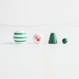 Christmas Snowman Wooden Bead Hemp Rope Tassel DIY Accessories Beads