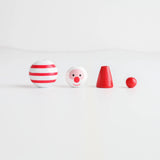 Christmas Snowman Wooden Bead Hemp Rope Tassel DIY Accessories Beads