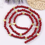 Christmas Wooden Hanging Beads Round Beads Creative Wooden Beads String