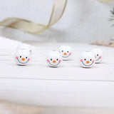Christmas Snowman Wood Beads Decoration Crafts Kids Toys