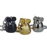 Chunky Rat Mouse Keychain Trinket Animal Key Chain Holder