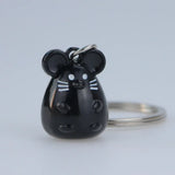 Chunky Rat Mouse Keychain Trinket Animal Key Chain Holder