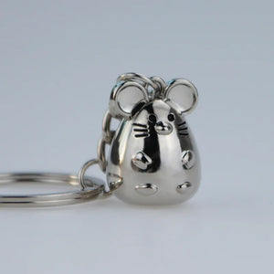 Chunky Rat Mouse Keychain Trinket Animal Key Chain Holder