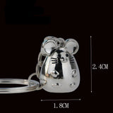 Chunky Rat Mouse Keychain Trinket Animal Key Chain Holder