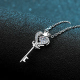 0.3 ct Mossone Pendant D VVS1 Round Cut S925 Sterling Silver Necklace