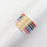 A-Z Heart Initial Letter Bracelet Adjustable Colorful Rope Jewelry Gift