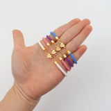 A-Z Heart Initial Letter Bracelet Adjustable Colorful Rope Jewelry Gift
