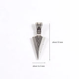 Classic Arrow Pendant Necklace Men Stainless Steel Rope Chain Necklace