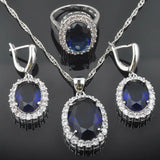 Classic Zircon CZ Women's Jewelry Set Earrings/Pendant/Necklace/Rings