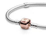 925 Silver Barrel Buckle Bracelet for Pamura Pendant Beads