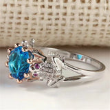 Classic Two-color Frog Zircon Ring for Women