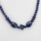 Egyptian Lapis Lazuli Stone Chain Beads Necklace Women Gift