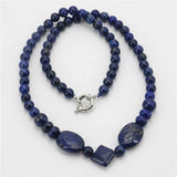 Egyptian Lapis Lazuli Stone Chain Beads Necklace Women Gift