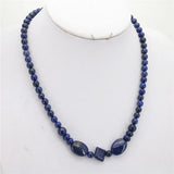 Egyptian Lapis Lazuli Stone Chain Beads Necklace Women Gift