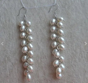Classic Pearl Earrings 6-7mm Freshwater Silver Hook