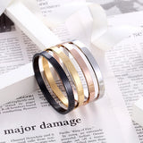 Five Colors Charm Bracelet Cuff Open Bangle Couple Love Jewelry