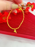Classic 24k Gold Bamboo Bracelet for Women