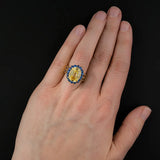 Classic Oval Citrine Ring for Women's Wedding Party
