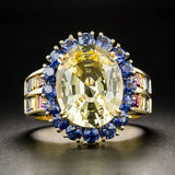Classic Oval Citrine Ring for Women's Wedding Party