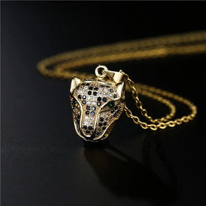 Animal Leopard Pendant Chain Necklace Gift