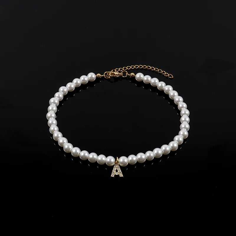 Classic Pearl Bead Anklet for Women Jewelry Gift