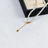 Rice Pearl Coin Pendant Necklace Freshwater Pearl Fine Jewelry